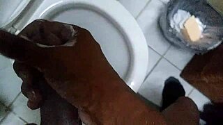 Solo Guy Rubs Monster Cock With Soap