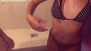 Wife gets deepthroat and cuckold fucking from old skinny guy