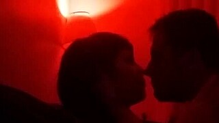 BBW wife gives blowjob and passionate sex on couch