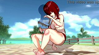 3d hentai character enjoys big ass and tits sex