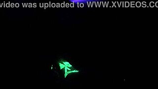 dayanara experiences black light sex in a fetish setting