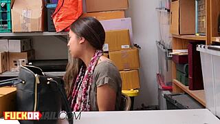 Naughty Beautiful Brunette Babe Gives Naked Blowjobs