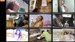 Lotus Lain gets a Hitachi wand orgasm in front of a hot doctor during college physical