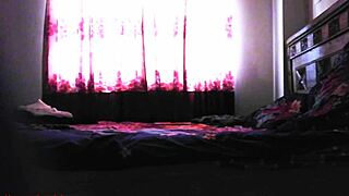 In hotel room, step sister engages in intimate encounter with me