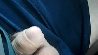 Intense public masturbation with cock stroking outdoors for cum release