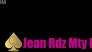 Vintage Latina wife sucking in retro trailer