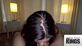 Sultry Latina with Braces - Deepthroating Session