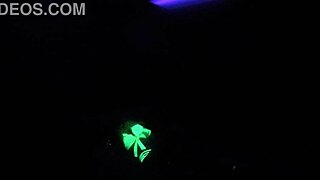dayanara experiences black light sex in a fetish setting