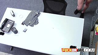 Hot Teen Thief GETS CAUGHT Stealing In Shop!