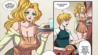 blonde stepmother bent over in raw fucking cartoon fantasy