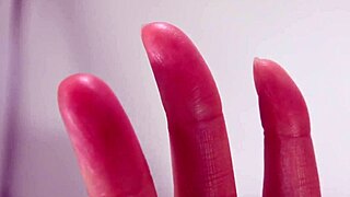 wet asian japanese female hands in a fetish setting