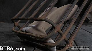 Naked couple gives pretty honey rough facial castigation in wet femdom sucking session.