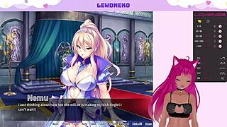 Το Lewdneko παίζει άτακτα στο παιχνίδι harem king