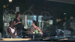 wife flashes upskirt outdoors