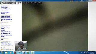 Presenting a peek up his ass before returning to the webcam