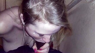 blond girl can't resist big black cock deepthroat