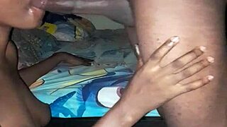 Horny Girlfriend Masters First Deepthroat Blowjob