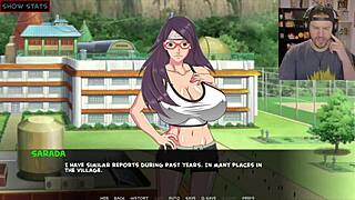 SOMETHING STRANGE IS HAPPENING IN THIS NARUTO GAME SARADA TRAINING THE LAST WAR