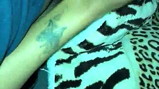 Pretty Girl MASTURBATES With BIG BLACK COCK