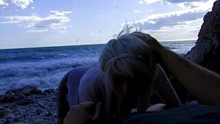 Beautiful Blonde Rides Waves of Pleasure in Anal.