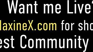 oriental milf maxine x enjoys a relaxing solo session with toys and dildos