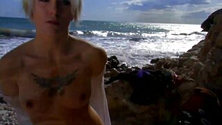 Beautiful Blonde Rides Waves of Pleasure in Anal.