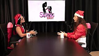 hey, jujube delícia in sheer red lingerie for xmas special, so hot with the girls