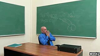 the teen angel gets creampied after blowjob and wanking