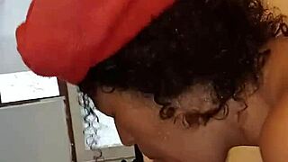 Babysitter Bent Over For Intense Blowjob In Bath!