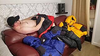 north face baltoro leather sofa fun with four down jackets