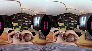 vrconk nymphomaniac neighbors arrived for a deep bisexual group bang.