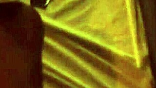 Campy POV of-size small African American woman smiling while she is having intercourse