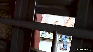 Hot Teen Brunette Takes Anal While Friend Watches