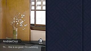 Rin moaned intensely and squirted during fingering