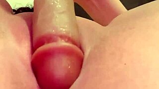 Pounding My Pussy With A Fat Dildo, Shaved And Horny, Fucking Pleasure Intense.