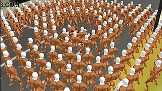 Intense group banging session trains participants in hardcore gangbang action