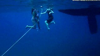 Hot girls on Tenerife in the sea evoke feelings of freedom and desire