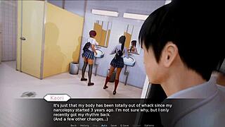 Teen and milf pairing in interactive game pov video