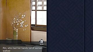 Rin moaned intensely and squirted during fingering