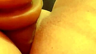 Pounding My Pussy With A Fat Dildo, Shaved And Horny, Fucking Pleasure Intense.