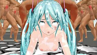 Intense group banging session trains participants in hardcore gangbang action