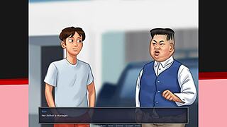 summertime saga v0.20.1 ep32 - kiss me scene with big tits and ass.