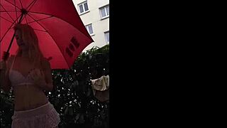 On the third day in paris, she flashes and has sex