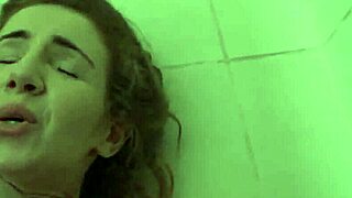 skinny chick gets a relaxing massage in private