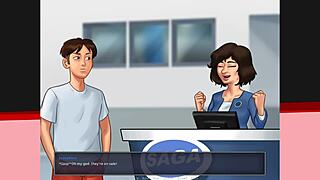 summertime saga v0.20.1 ep32 - kiss me scene with big tits and ass.