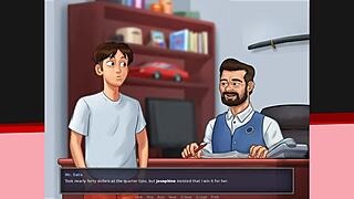 summertime saga v0.20.1 ep32 - kiss me scene with big tits and ass.