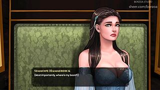 Wal 37 - she screams for help but not for long in this anime scene