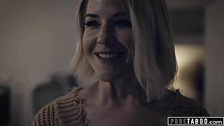 Ibu Tiri Berambut Perang Dibengkokkan Dan Digerudi Keras Dalam Adegan Realiti Tabu