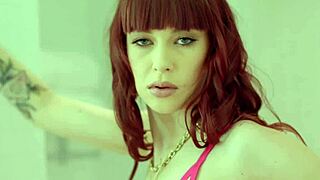 Tushyraw's fiery redhead Alexa deepthroats cock then rides tight ass hard