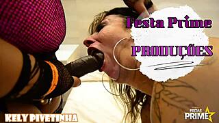 Is Kely Pivetinhas dominating her friend with intense anal assfucking?